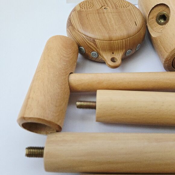 Floor Standing Baby Crib Mobile Arm with Music Box 65 Inch Wooden Nursery Decor - Picture 4 of 13